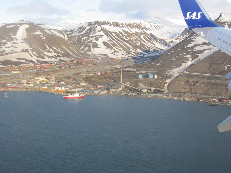 Longyearbyen seen from the air